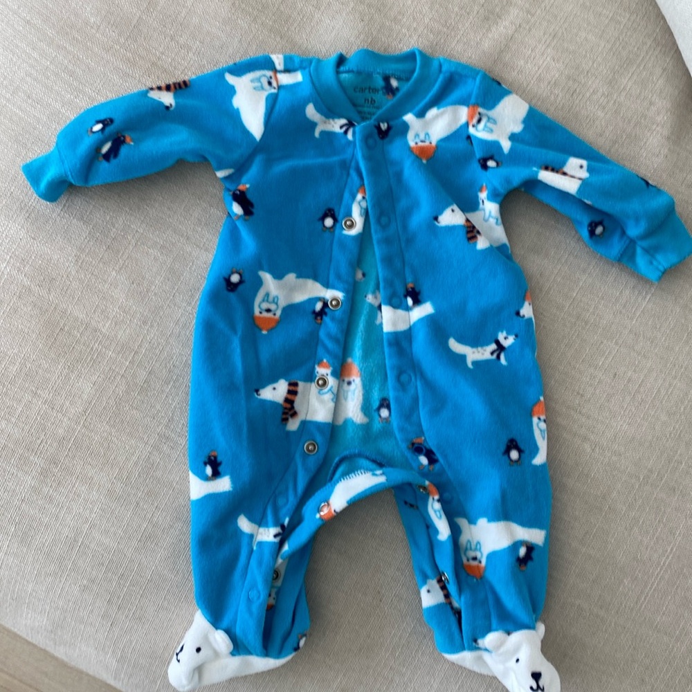 Carters fleece newborn onesie